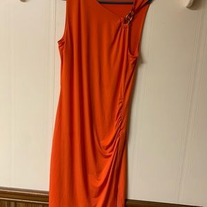 Jennifer Lopez orange dress